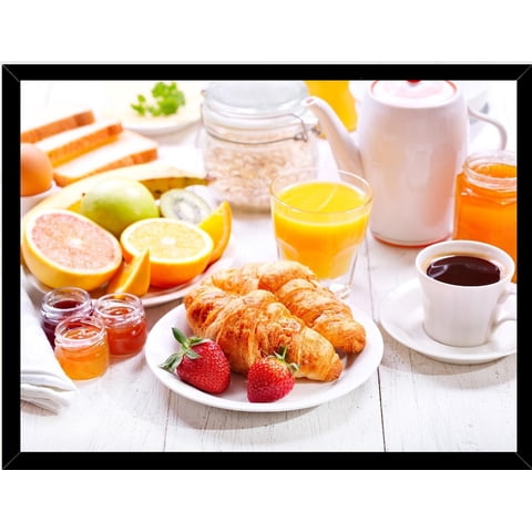 Genérico - Cuadro Decorativo Desayuno Medidas 30X40 Cm