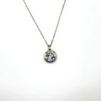 Tiana Joyas - Collar De Circón Solitario De 11 Mm De Plata 925