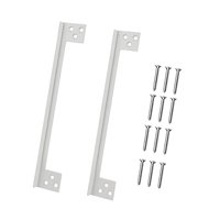 Bothyi - 2 Placas Protectoras De Pestillo De Puerta En Forma De L Para Puerta De Metal, Puerta De Madera, Lugar De Trabajo, 7 Pulgadas