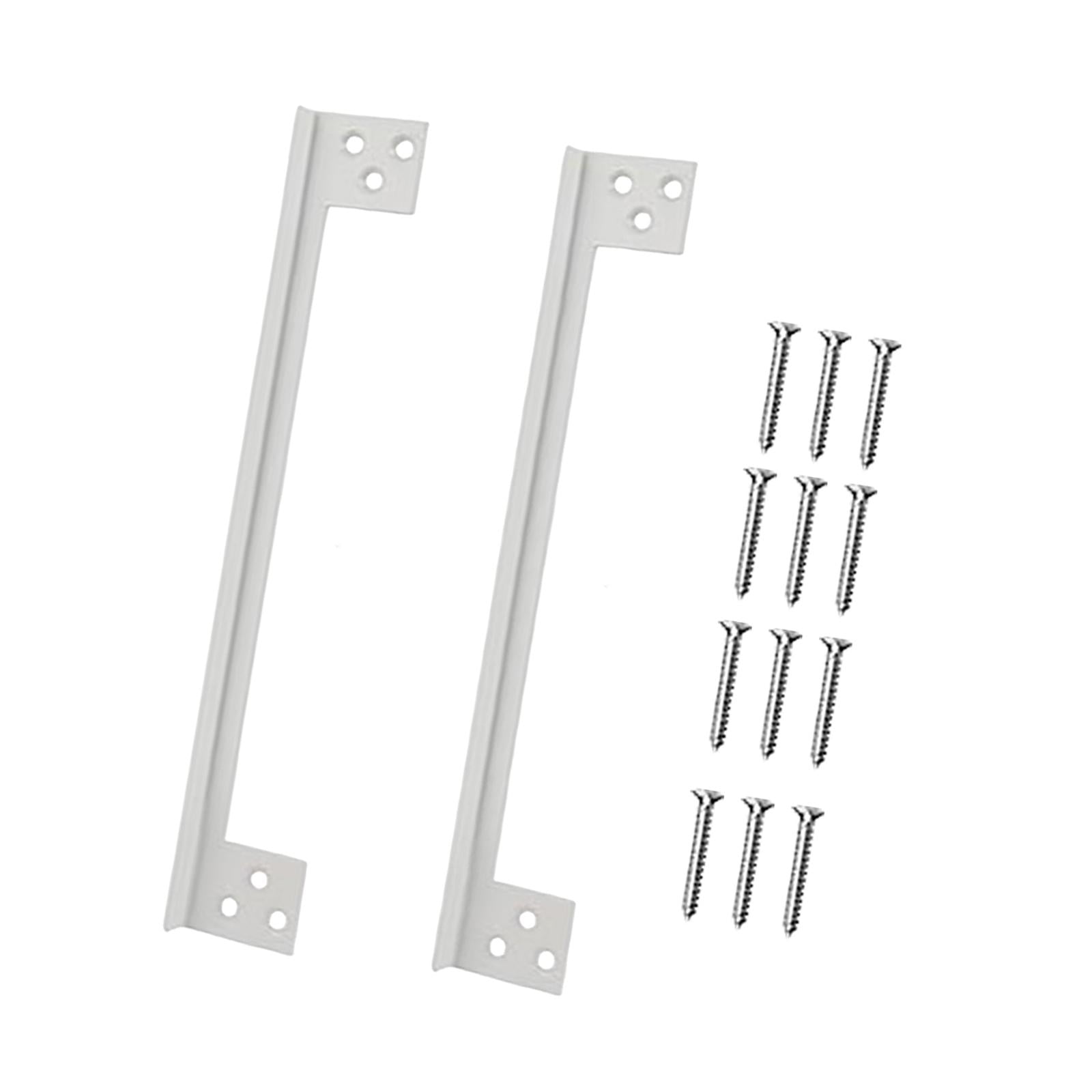 Bothyi - 2 Placas Protectoras De Pestillo De Puerta En Forma De L Para Puerta De Metal, Puerta De Madera, Lugar De Trabajo, 7 Pulgadas