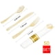 thumbnail image 5 of Juego de vajilla DayAmmi Gold Glitter 50 Guest con 350 piezas, 5 of 6