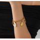 thumbnail image 1 of Pulsera Dijes Marinos Dorada Acero Inoxidable - Playero Mujer, 1 of 3
