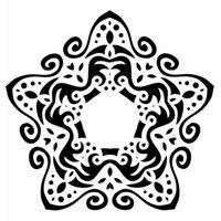 Rienda Libre Graphics - Decomural Star Design Ws-18467