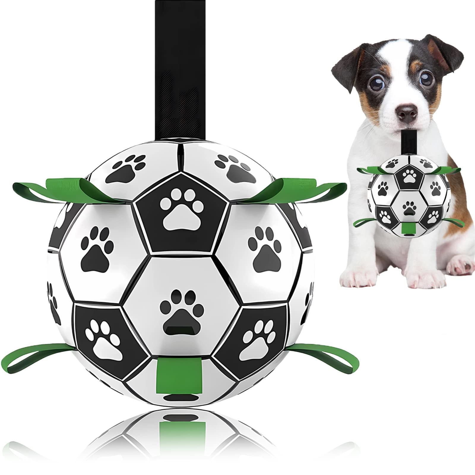 Domchan - Pelota De Fútbol Para Perros Juguete Interactivo Para Pequeños Y Medianos