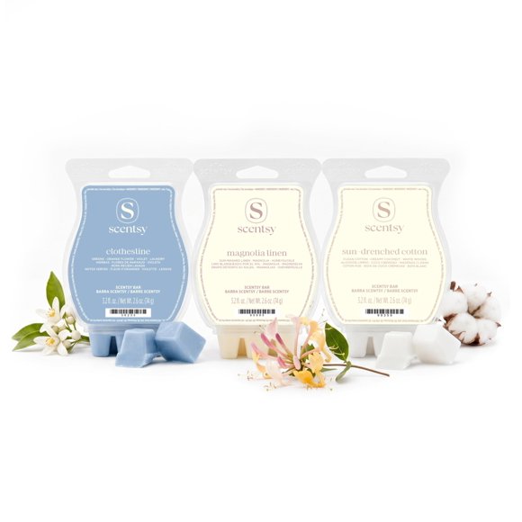 Cera fundida Scentsy Fresh Line – Set de 3 barras (7,8 oz)