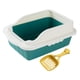 thumbnail image 3 of Bandeja De Arena Para Mascotas Con Pala Kitty Animales Peque?os Caja De Arena Para Gatos Con Parte Superior Abierta Verde L 50x35x18cm, 3 of 5