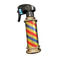 Magideal - Botella De Spray De Peluquero Multifuncional Recargable Durable Fácil De Usar Rayas Vintage Botella De Spray De Niebla Vacía Para Peluquero Casero , Doral Dorado