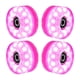 thumbnail image 1 of Ruedas Luminosas Para Patines De Ruedas Cuádruples, Rodamientos LED Iluminados, Calle, Exterior, Rosa, 1 of 5