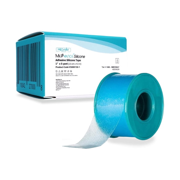 Cinta médica de silicona suave MedVance de 1 cm x 4,5 m