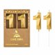 thumbnail image 1 of Vela CAKE CODE 7 cm Oro Número 11 – Pack de 2, 1 of 6