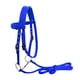 thumbnail image 1 of Brida De Caballo Arnés De Rienda Headstalls Extraíble Snaffle Nylon Correas Azul M, 1 of 2