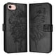 thumbnail image 1 of Funda cartera mariposa para iPhone 16e con soporte y ranuras para tarjetas Negro, 1 of 5