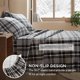 thumbnail image 4 of Juego de sábanas Woolrich John Rich King 4 piezas gris a cuadros, 4 of 9