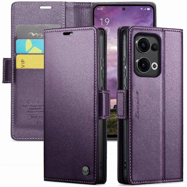 CaseMe tipo cartera OPPO Reno 13 5G con cierre magnético, RFID, tarjetero, soporte, carga inalámbrica