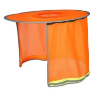 Magideal - Protección Del Casmo Del Casmo, Protección Solla De Neta Con Abrazadera Completa, Alta Visibilidad, Protección Del Cuello Para Cascos Protectores, Pes Naranja