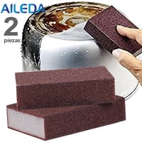 Set 2 Esponjas Mágicas Para Cocina Limpia Óxido Parilla Olla Aileda