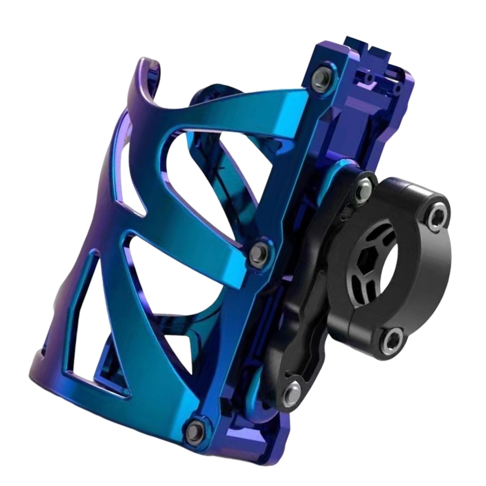 Ioensy - Portavasos Para Motocicleta, Soporte Para Vaso, Apto Para Manillar De Bicicleta, Motocicleta, Azul