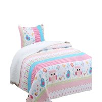 Genérico - Cubrecama Quilt Sherpa Plaza Y Media 180X230 7