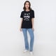 thumbnail image 4 of Polera Mujer M/C Print Folia Negro Corona, 4 of 5