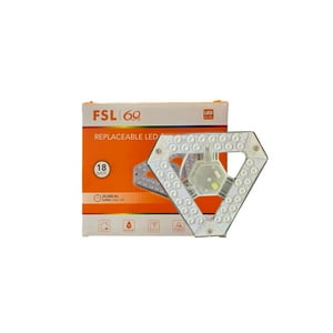 Fsl - Pack X3 Lampara Para Remplazo Tubo Florescente Circular Luz Fría 18W