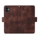 thumbnail image 3 of Carcasa FOXDOCK iPhone 12 de cuero PU, diseño acolchado clásico, protección contra caídas y rayones, 3 of 5