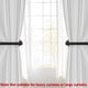 thumbnail image 3 of Soportes para cortinas Hoousuper 304 de acero inoxidable negro, 4 unidades, 3 of 7