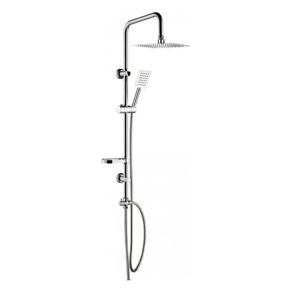 Moderna Columna De Ducha Tina Cuadrada con llave de paso