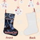 thumbnail image 3 of Robocop Tema: Calcetines de Navidad, fino lino blanco para colgar en escaleras y chimenea, decoración navideña para el hogar, regalo de Navidad.54cm×38cm, 3 of 5