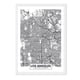 thumbnail image 1 of Cuadro Mapa Los Ángeles con Marco Blanco, 1 of 1
