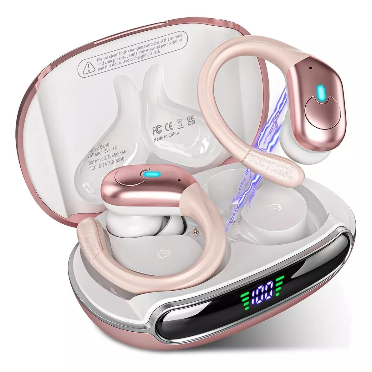 Aaronmei Auriculares Bluetooth Hoofdtelefoon Tws Rosa