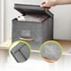 thumbnail image 5 of Pack 2 Cajas Organizadoras Plegable Grandes Con Tapa De Lino, 5 of 9
