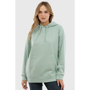 Polerón Acid-Wash Embroidery Menta Mujer Falcone