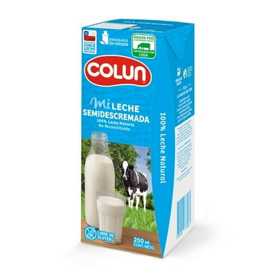 Leche Semidescremada 200 Ml Colun