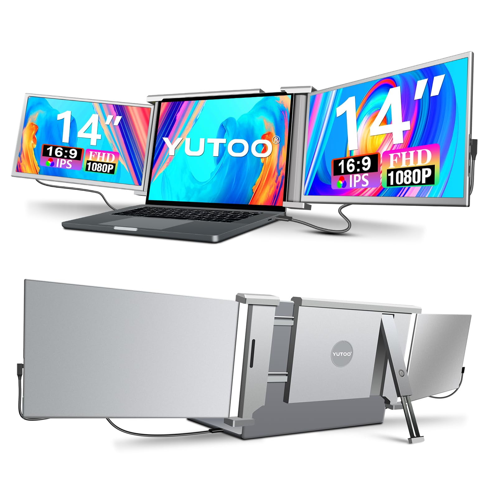 Extensor De Pantalla Yutoo S1 14 Pulgadas 1080p Fhd Ips