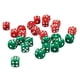 thumbnail image 1 of Paquete De 100 Dados D6 De 12mm, Dados De Seis Caras Para Accesorios De Juegos De Mesa, Rojo Y Verde, 1 of 3