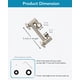 thumbnail image 5 of Brazo Extensor para Ducha Singing Rain 13 cm Ajustable en Níquel, 5 of 9