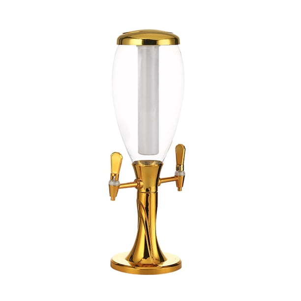 Dispensador De Bebidas De Mesa Estable, Torre De Cerveza, 1,5 L A 3L, Para Barras De Pared, Cocinas, Dorado