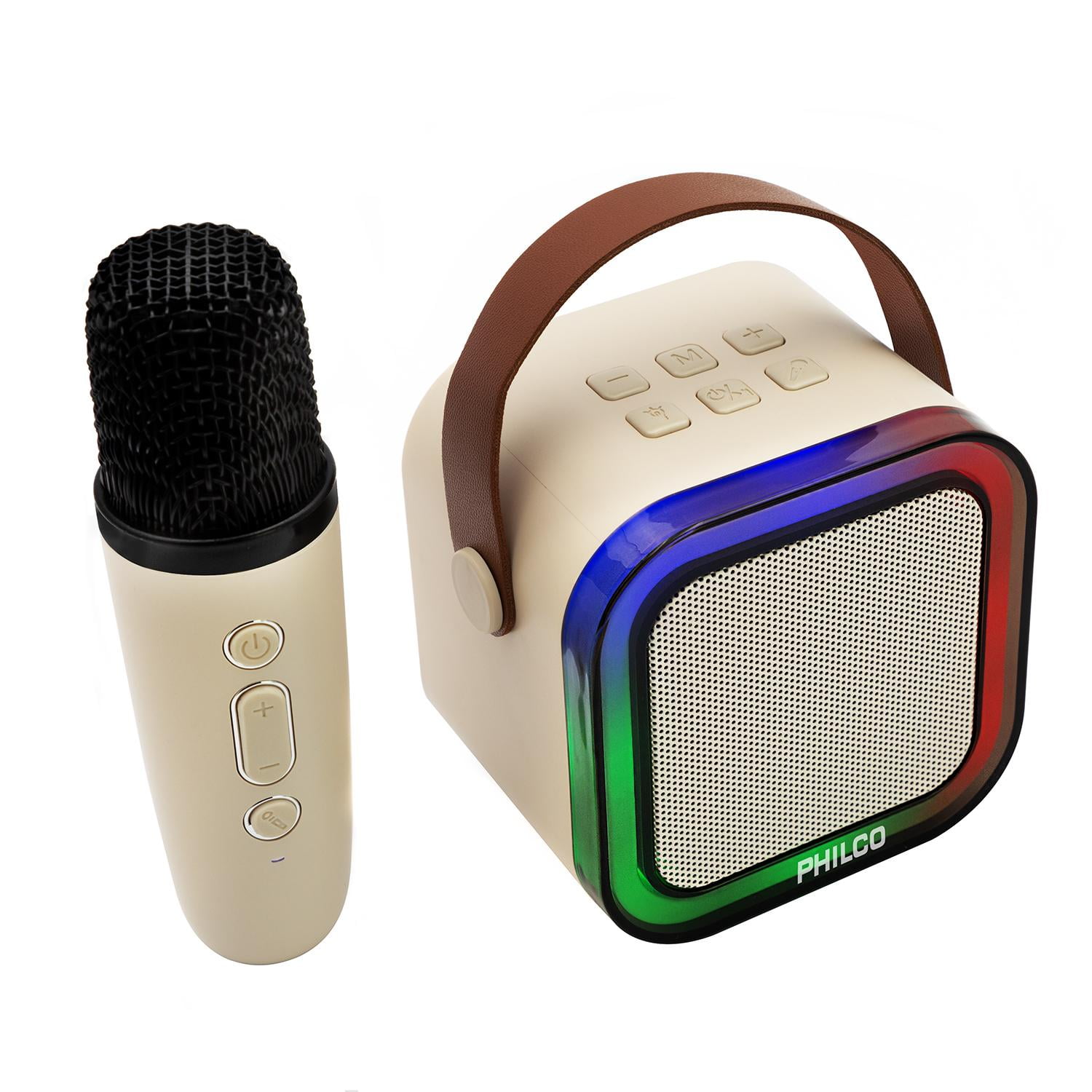 Mini Parlante Karaoke Tws Philco 730w Bluetooth Blanco
