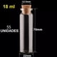 thumbnail image 2 of Pack 55 De Minibotellas De Vidrio Con Tapón De Corcho, 2 of 8