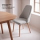 thumbnail image 2 of Pack 2 Sillas Comedor Lena Madera Asiento Acolchado Poliéster Greige, 2 of 9