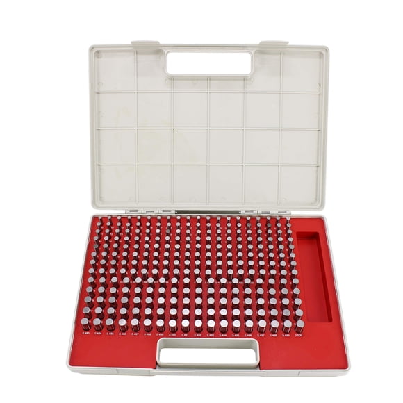 Juego de calibradores de pasador TEXALAN 250 uds 0,251‑0,500 in (0,64‑1,27 cm) acero