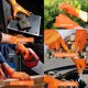 thumbnail image 5 of Guantes de Protección PROMEDIX P 8mil Textura Naranja con Diamante, 5 of 6