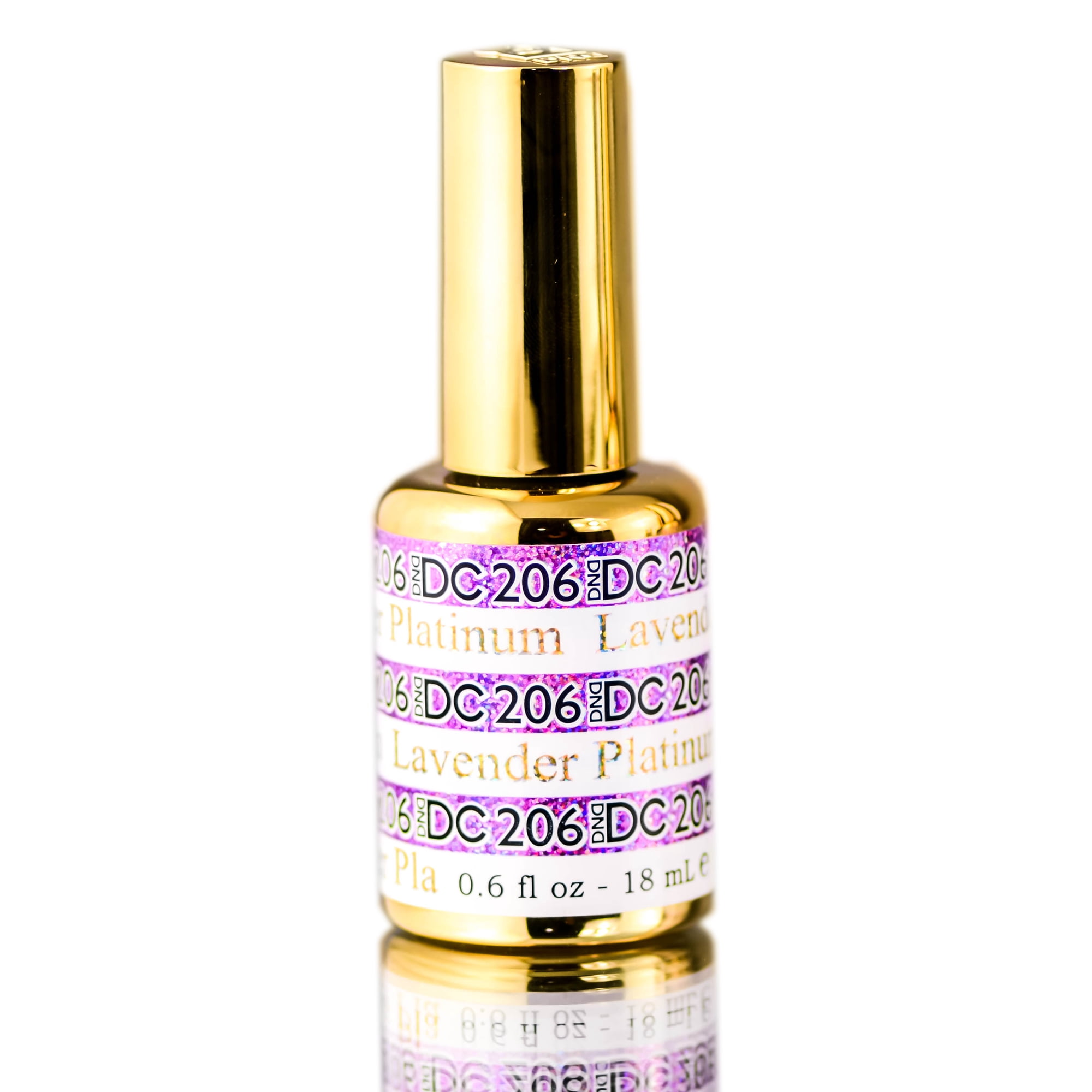 Dnd Duo Gel - Esmalte En Gel Dnd Dc Platinum Glitter Lavender Platinum (206)