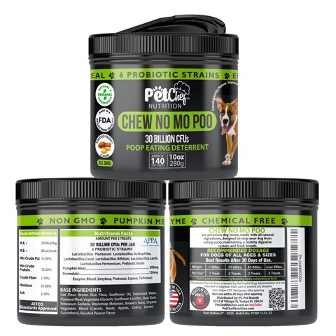 Pet Chef Nutrition - Chews Pet Chef No Poo 140 Masticables, 300 G, Coprofagia Para Perros