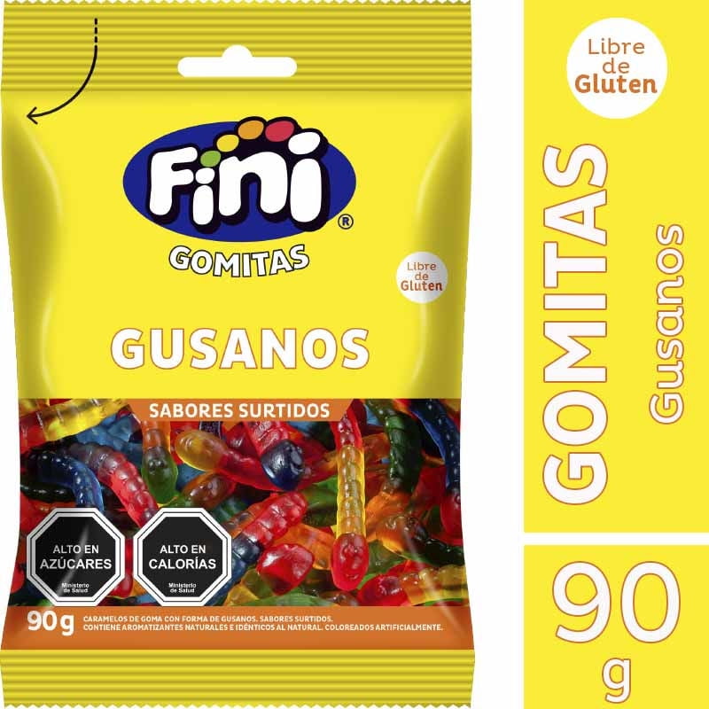 Gomitas Gusanos 90 g Fini
