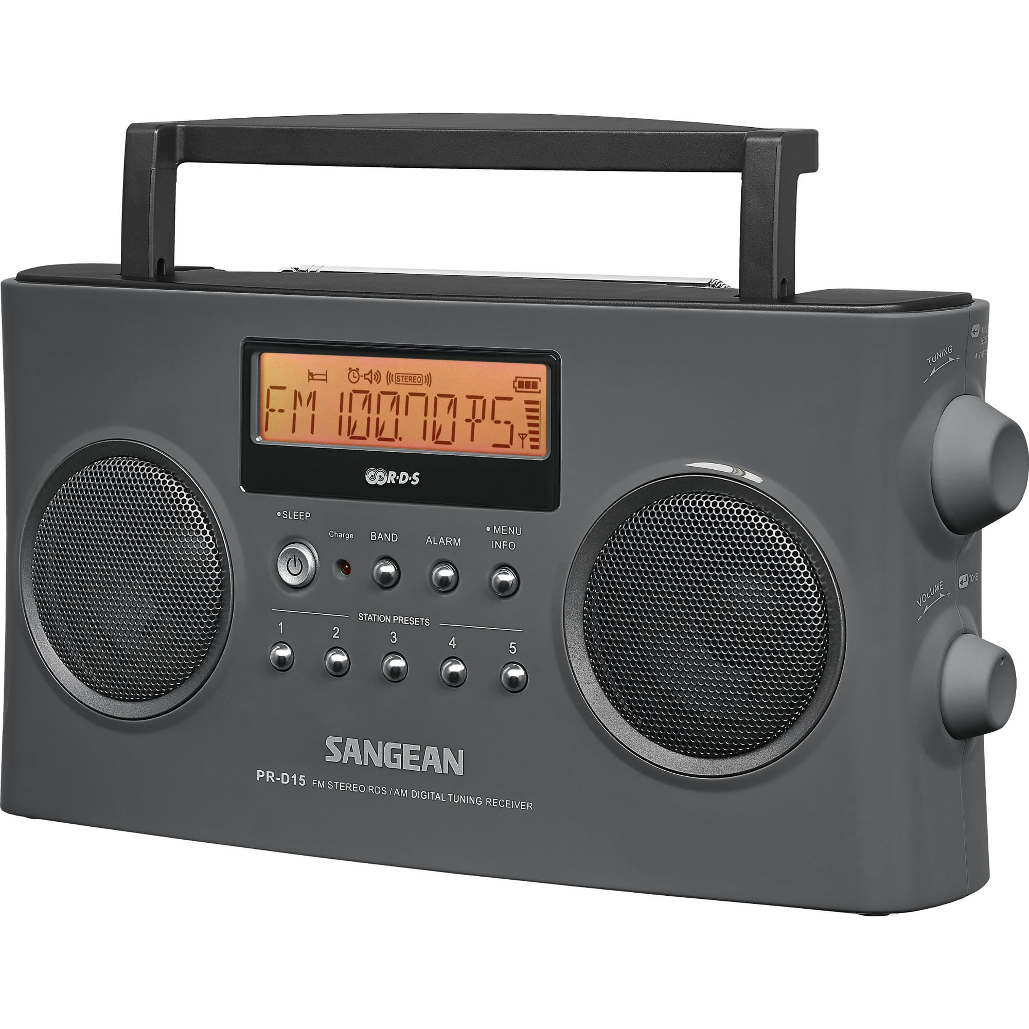 Radio Portátil Sangean Pr-d15 Am/fm-stereo Rds Con Cargador