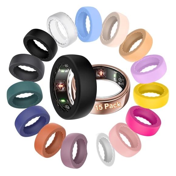 Cubierta de anillo BO&DQQ pack de 15 para Oura Gen 4/3 de silicona