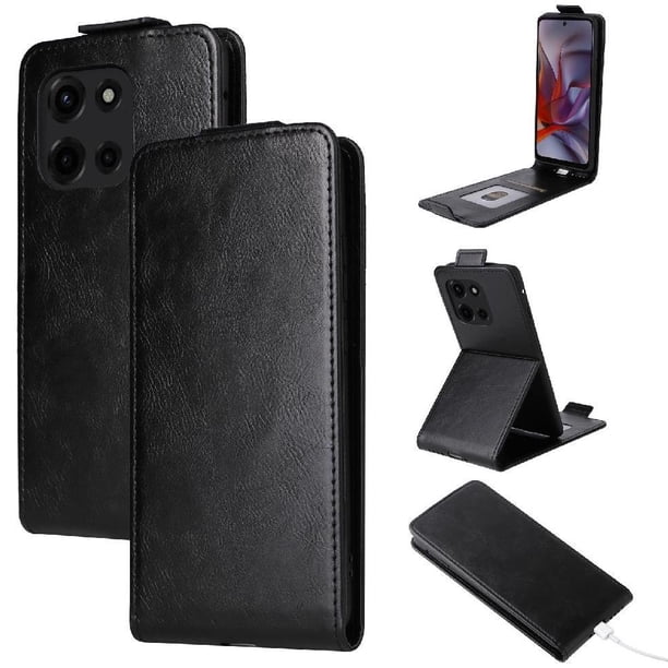 Funda tipo folio para Motorola Edge 60 Fusion con soporte magnético y protección para la cámara Negro