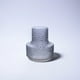 thumbnail image 2 of Florero de vidrio gris 18 cm, 2 of 3