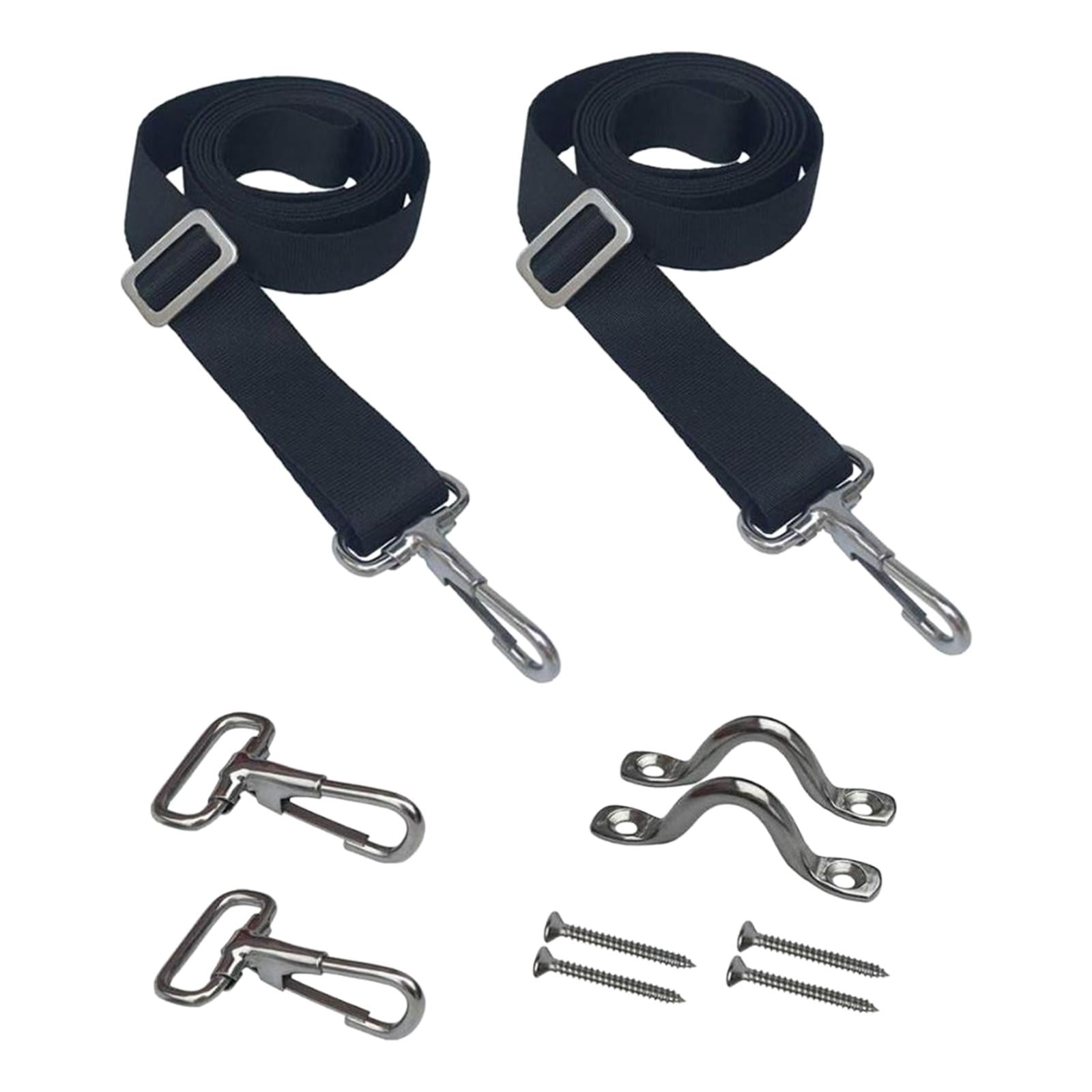Magideal - 2 Correas Superiores Ajustables Bimini, Correa Para Barco, Correas Para Ojos Con Gancho De Presión, Herrajes Para Toldo De Barco De Acero Inoxidable,